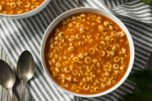 Healthy Alphabet Soup in Tomato Sauce Ready to Eat